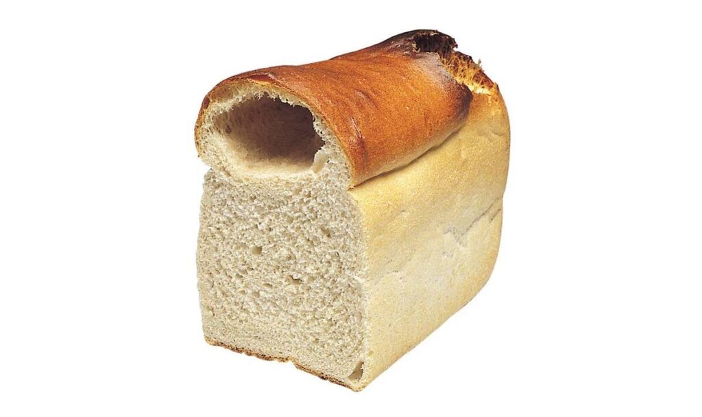 Holes Under Crust Loaf