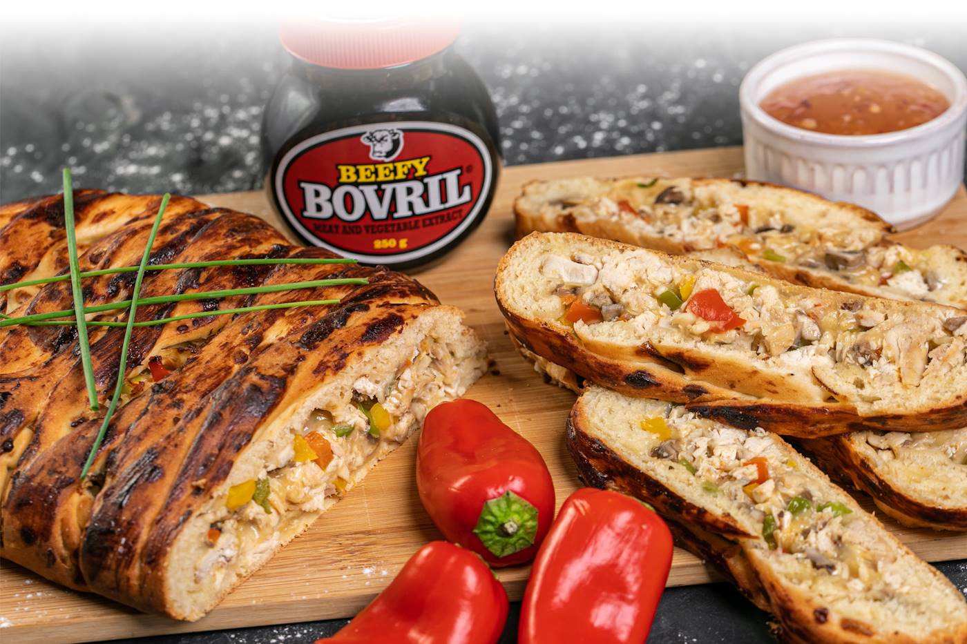 Savoury Chicken Braid