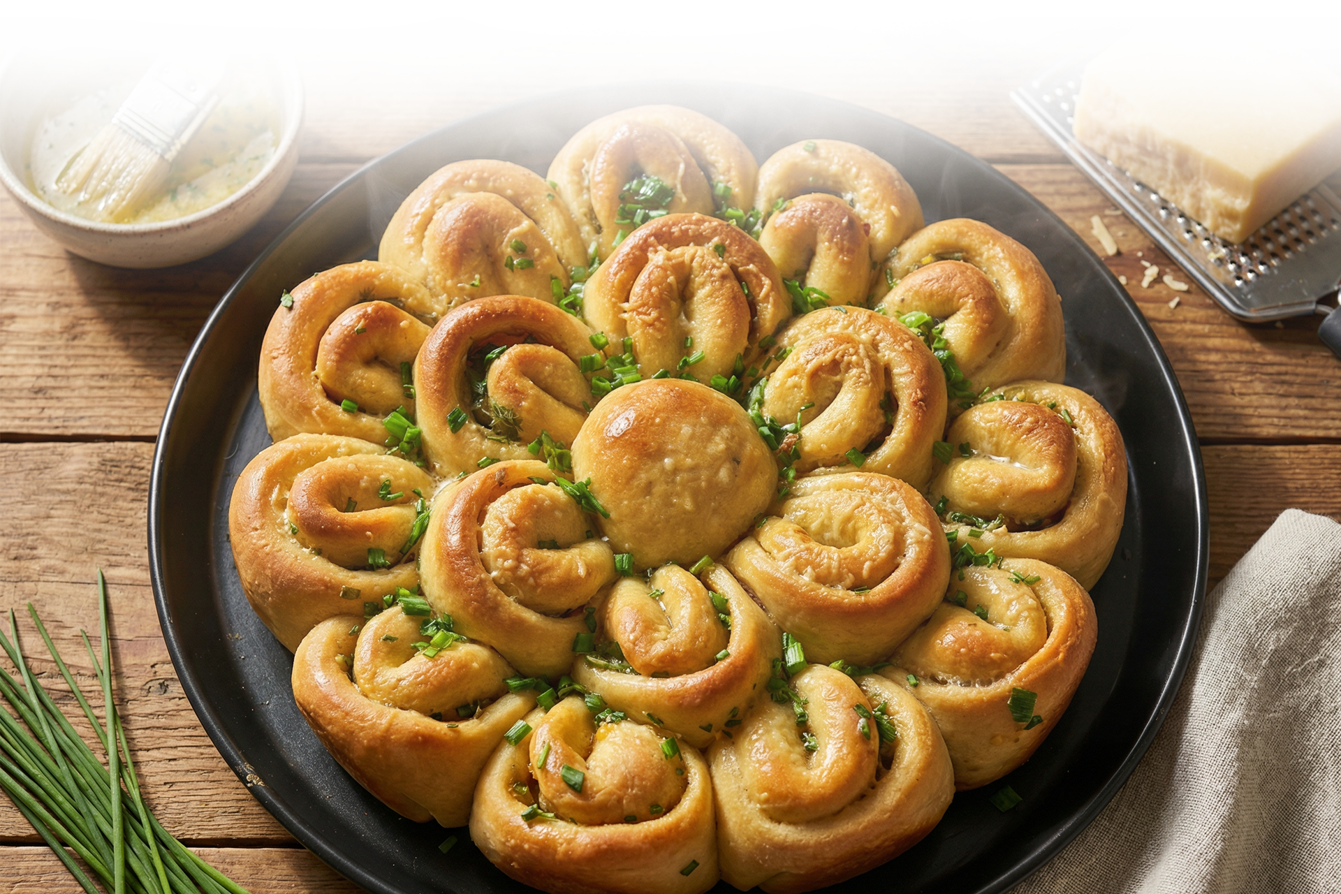 Cheesy Garlic – Marmite Bread